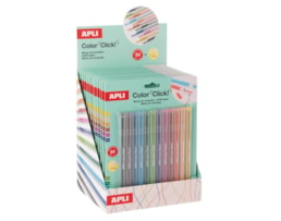 Lapiseira c/ minas cor, Apli 20546, Carteira c/ 12 cores