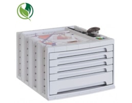 Bloco de 5 Gavetas Archivotec  Refª 6014, cinza