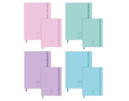 Agenda Ambar 1 Dia, 95X145, Pastel Colors