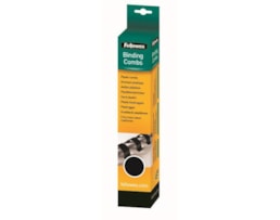 Lombada Plastica Aneis 10mm Pack c/25, Preto