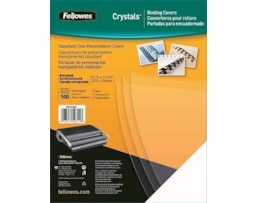 Capas Fellowes PVC A4 Transp. Cristal 180 mic Pack 25 Fls