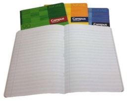 Caderno A5 agrafado Campus 48fls/90grs, 2 linhas