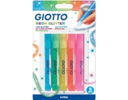 Cola Giotto Glitter 545300 Neon Bl. c/5 tb. 10,5ml