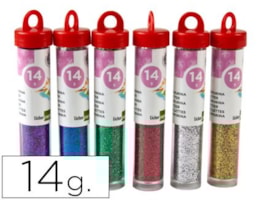 Purpurina, Boião de 14 grs, Refª PU03, Cores metálicas sort.
