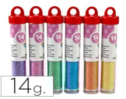 Purpurina, Boião de 14 grs, Refª PU04, Cores Pastel sort.