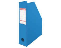 Porta Revista PVC A4 Esselte 56005, Lomb. 75mm, Azul