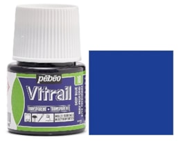 Tinta Pebeo Vitral Refª 8050-010, frs. 45ml, Azul Profundo