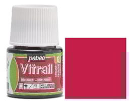 Tinta Pebeo Vitral Refª 8050-012, frs. 45ml, Carmim