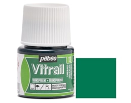 Tinta Pebeo Vitral Refª 8050-013, frs. 45ml, Verde Esmeralda