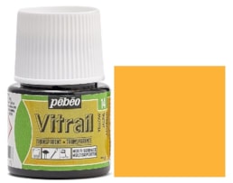 Tinta Pebeo Vitral Refª 8050-014, frs. 45ml, Amarelo