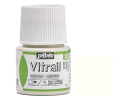 Tinta Pebeo Vitral Refª 8050-020, frs. 45ml, Branco
