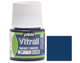 Tinta Pebeo Vitral Refª 8050-037, frs. 45ml, Azul Cobalto