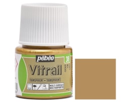 Tinta Pebeo Vitral Refª 8050-038, frs. 45ml, Dourado