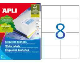 Etiquetas Apli, A4 105x74 Cx.100 Fls Ref.1279