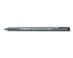 Marcadores Staedtler 308, Pigment Liner 0.05mm Preto