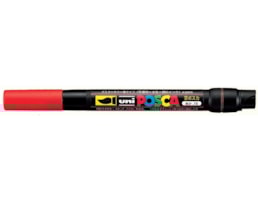 Marcador Uni Posca Pincel PCF-350, vermelho