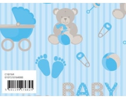 Papel Fantasia 70x100, inf. baby, Emb. c/25 Fls., C10/164