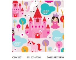 Papel Fantasia 70x100, Princesa, Emb. c/25 Fls., C10/167