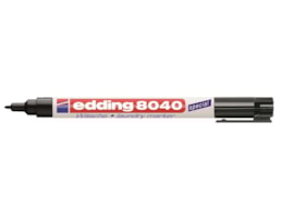 Marcador Edding 8040 p/ roupa - Lavandaria, Preto