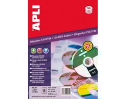 Etiquetas Apli, CD Ref.2899, Opaca, 114/41mm, Bl. c/25 Fls