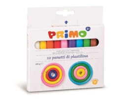 Plasticina Primo Refª 266CP10, 180grs., 10 cores