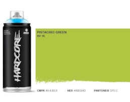 Tinta Spray MTN Hardcore, 400 ml, Verde Pistachio
