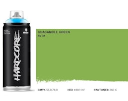 Tinta Spray MTN Hardcore, 400 ml, Verde Guacamole