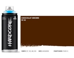 Tinta Spray MTN Hardcore, 400 ml, Castanho Chocolate