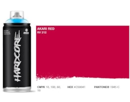 Tinta Spray MTN Hardcore, 400 ml, Vermelho akari