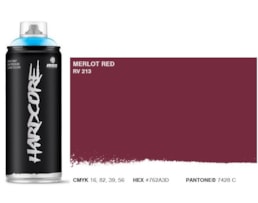 Tinta Spray MTN Hardcore, 400 ml, Vermelho merlot