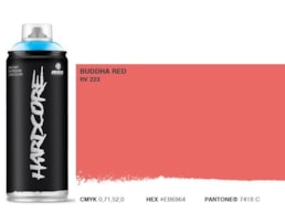 Tinta Spray MTN Hardcore, 400 ml, Vermelho buda