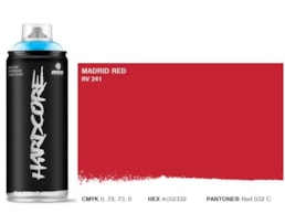 Tinta Spray MTN Hardcore, 400 ml, Vermelho Madrid