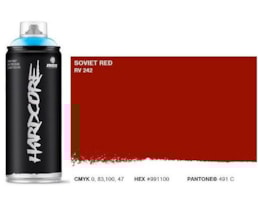 Tinta Spray MTN Hardcore, 400 ml, Vermelho Sovietico