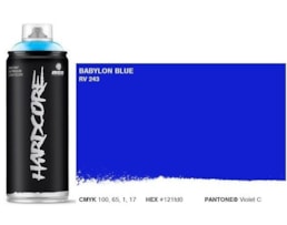 Tinta Spray MTN Hardcore, 400 ml, Azul Babilónia