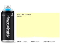 Tinta Spray MTN Hardcore, 400 ml, Amarelo unicornio