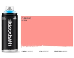 Tinta Spray MTN Hardcore, 400 ml, Flamingo