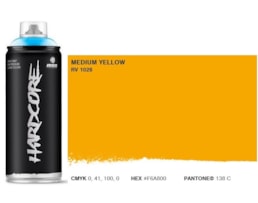 Tinta Spray MTN Hardcore, 400 ml, Amarelo médio