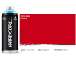 Tinta Spray MTN Hardcore, 400 ml, Vermelho vivo