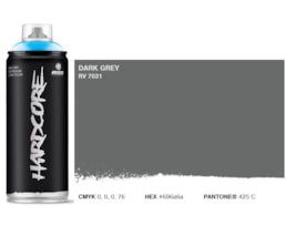 Tinta Spray MTN Hardcore, 400 ml, Cinza escuro