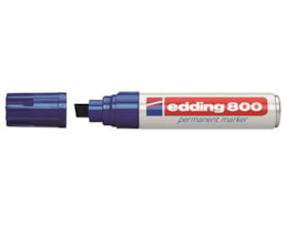 Marcador Edding 800, permanente, Traço 4-12mm, Azul