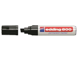Marcador Edding 800, permanente, Traço 4-12mm, Preto