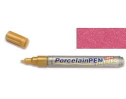 Marcador Hobby Line, Porcelana, metálico, Rosa