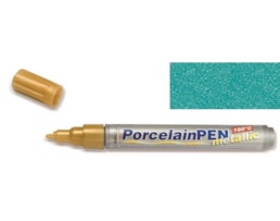 Marcador Hobby Line, Porcelana, metálico, Turquesa