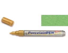 Marcador Hobby Line, Porcelana, metálico, verde
