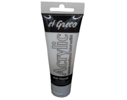 Acrilico EL GRECO, Tubo c/ 75ml, Branco Titânio