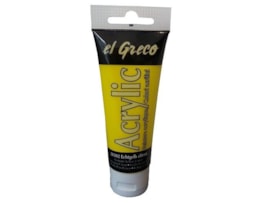 Acrilico EL GRECO, Tubo c/ 75ml, Amarelo Limão