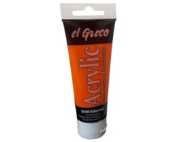 Acrilico EL GRECO, Tubo c/ 75ml, Laranja Intenso