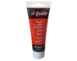 Acrilico EL GRECO, Tubo c/ 75ml, Vermelhão