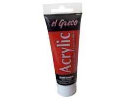 Acrilico EL GRECO, Tubo c/ 75ml, Vermelho Rubi