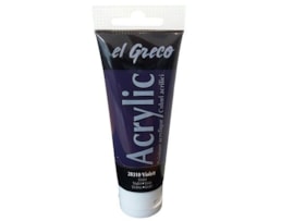 Acrilico EL GRECO, Tubo c/ 75ml, Violeta